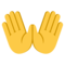 Open Hands emoji on Emojione